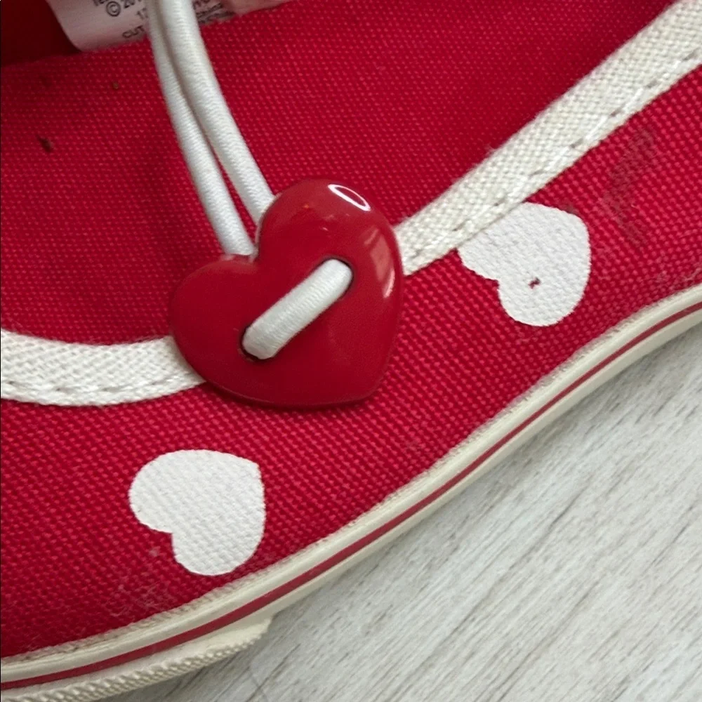Gymboree Red Heart Slippers for Kids size 7 - Picture 3 of 5